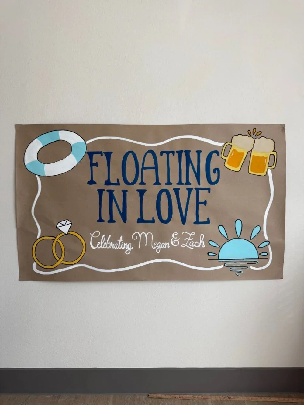 Custom Painted Party Banner